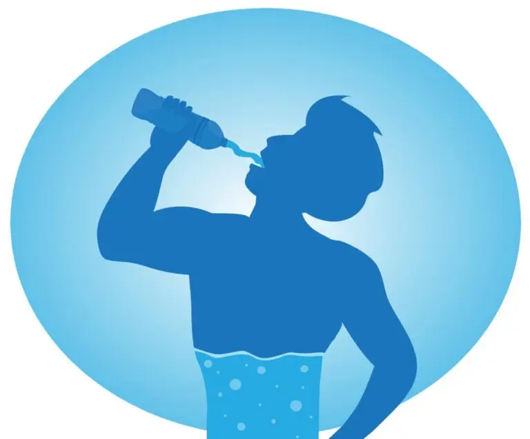 this image shows a person drinking water