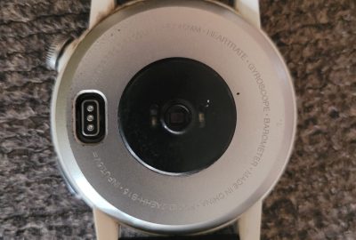 image shows the back of the watch